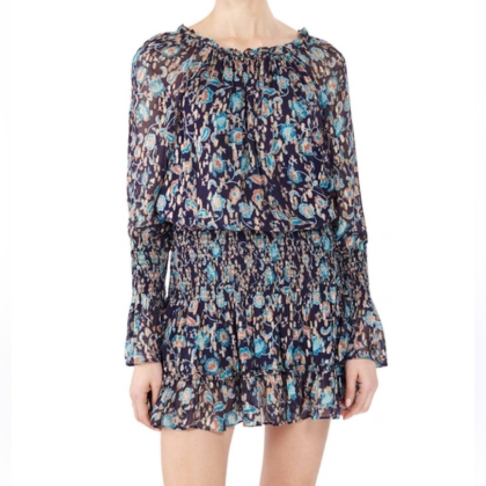 Ramy Brook Printed Willow Off The Shoulder Mini Dress - Picture 2 of 8
